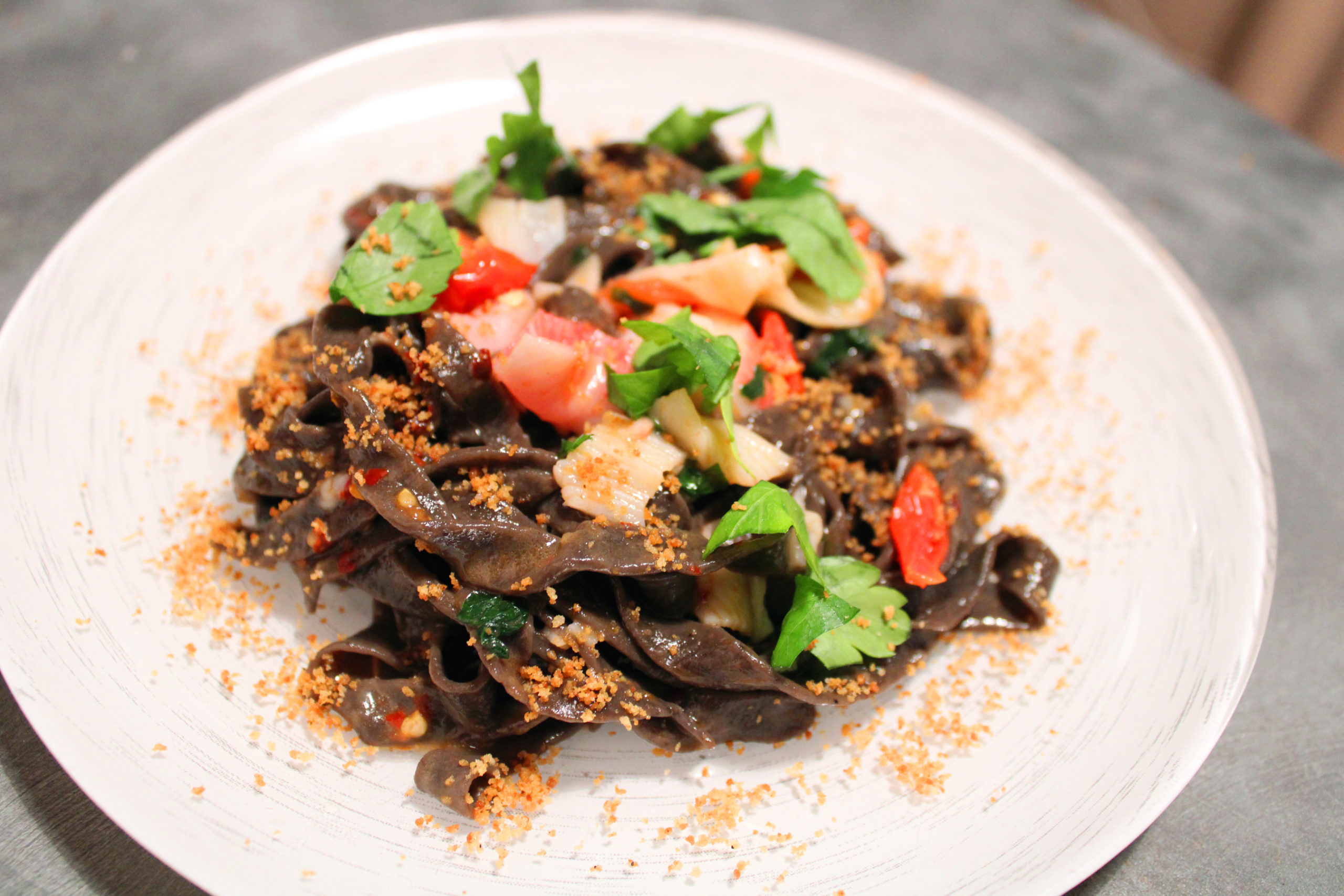 Recipe: Squid Ink Pasta with Crab Meat – Mab Made Food