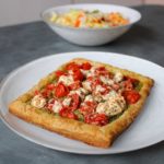 Recipe: Goat Cheese, Pesto, Tomato Tart